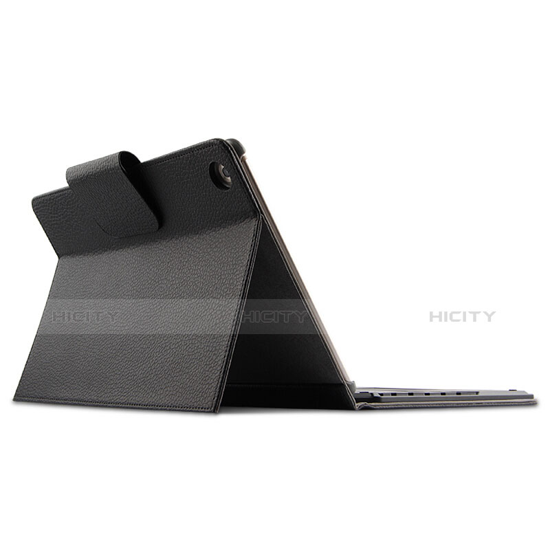 Handytasche Stand Schutzhülle Leder mit Tastatur für Huawei MediaPad M5 10.8 Schwarz groß