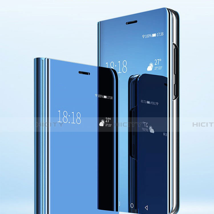 Handytasche Stand Schutzhülle Leder Rahmen Spiegel Tasche für Samsung Galaxy A70
