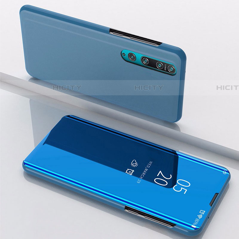 Handytasche Stand Schutzhülle Leder Rahmen Spiegel Tasche L04 für Xiaomi Mi 10 groß