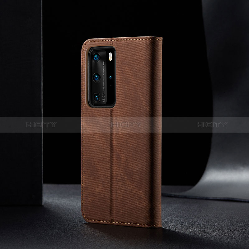 Handytasche Stand Schutzhülle Stoff B01S für Huawei P40 Pro