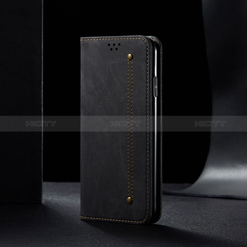 Handytasche Stand Schutzhülle Stoff B01S für Samsung Galaxy A12 Nacho groß
