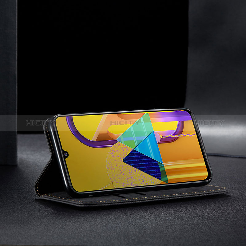 Handytasche Stand Schutzhülle Stoff B01S für Samsung Galaxy M30s