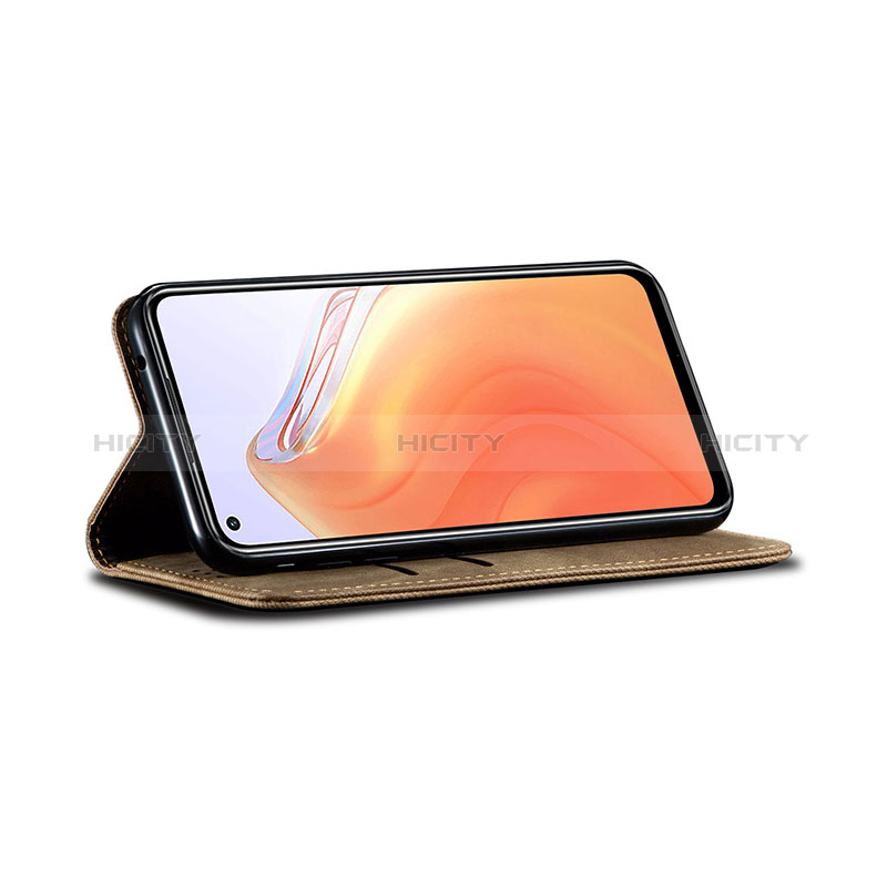 Handytasche Stand Schutzhülle Stoff B01S für Xiaomi Mi 10T Pro 5G groß