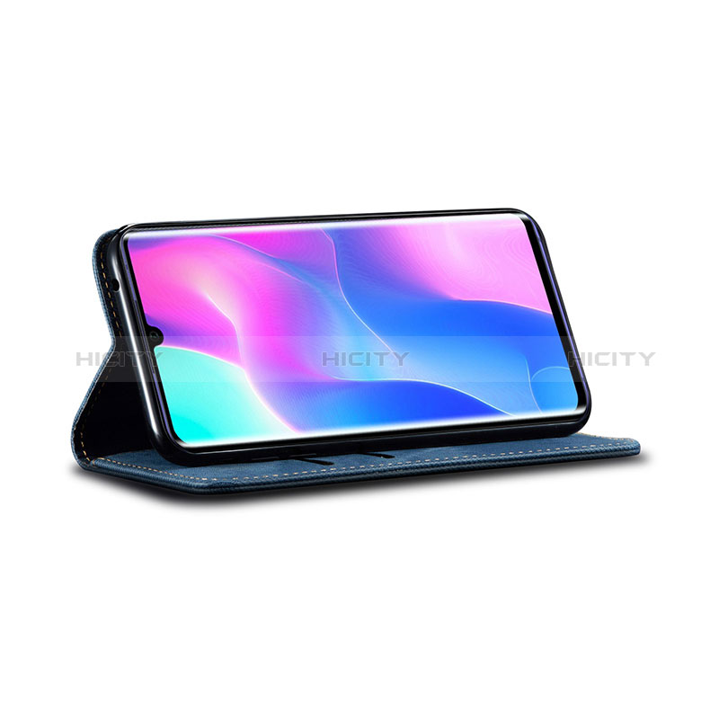 Handytasche Stand Schutzhülle Stoff B01S für Xiaomi Mi Note 10 Lite