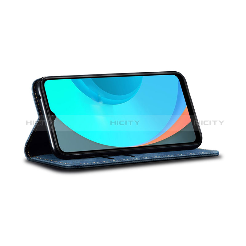 Handytasche Stand Schutzhülle Stoff B01S für Xiaomi Redmi 9 Activ