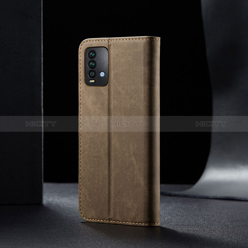 Handytasche Stand Schutzhülle Stoff B01S für Xiaomi Redmi 9 Power groß