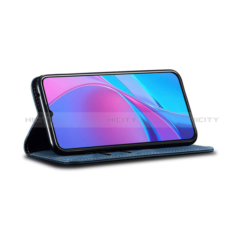 Handytasche Stand Schutzhülle Stoff B01S für Xiaomi Redmi 9A