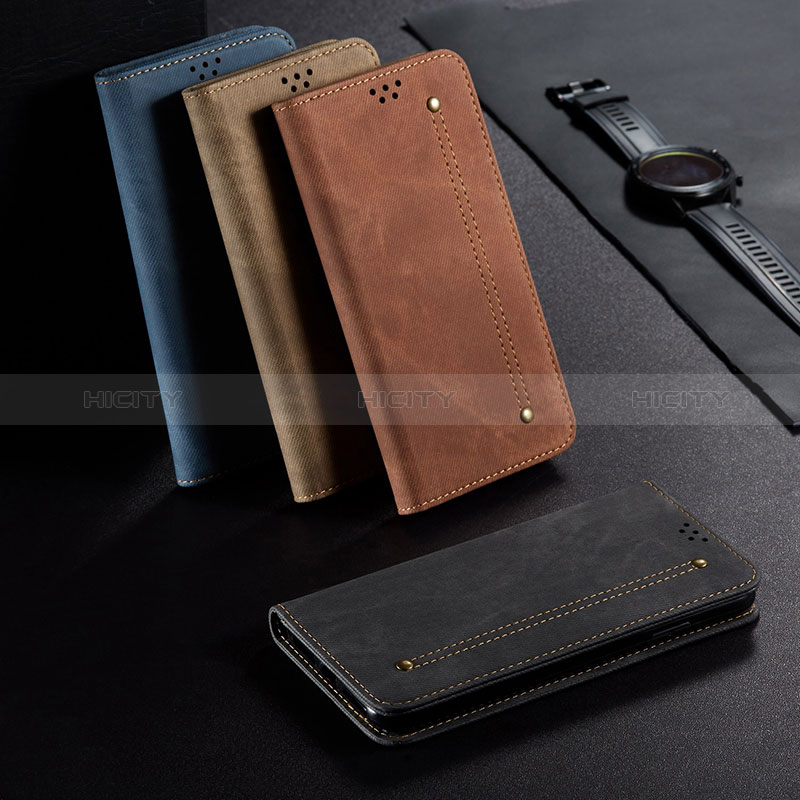 Handytasche Stand Schutzhülle Stoff B01S für Xiaomi Redmi Note 10 5G
