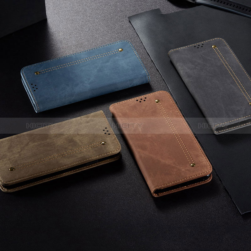 Handytasche Stand Schutzhülle Stoff B01S für Xiaomi Redmi Note 11 4G (2021) groß