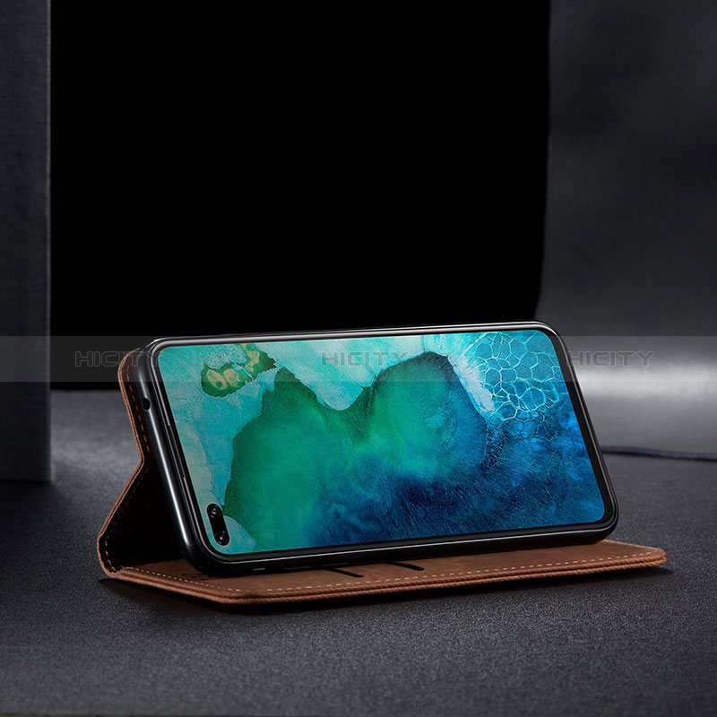 Handytasche Stand Schutzhülle Stoff B02S für Samsung Galaxy A71 5G groß