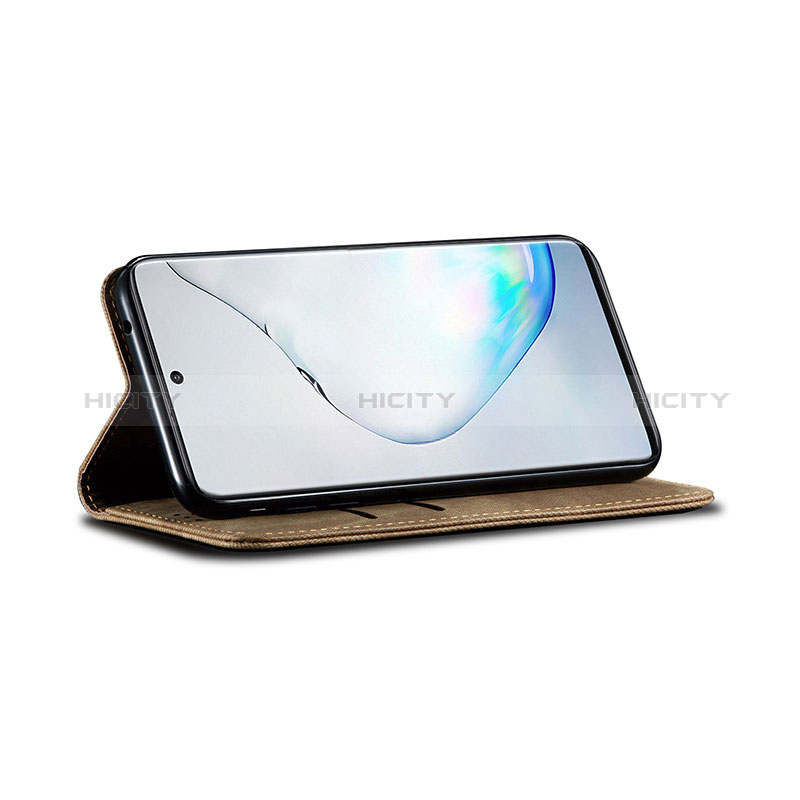 Handytasche Stand Schutzhülle Stoff B02S für Samsung Galaxy M60s