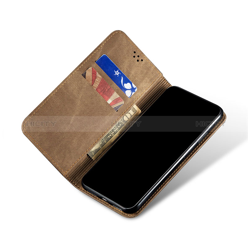 Handytasche Stand Schutzhülle Stoff B02S für Samsung Galaxy Note 10 Lite