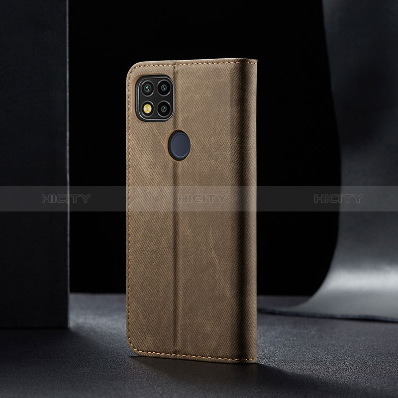 Handytasche Stand Schutzhülle Stoff B02S für Xiaomi Redmi 9 India