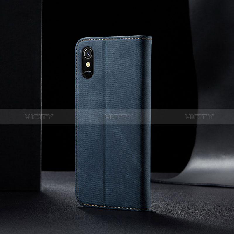 Handytasche Stand Schutzhülle Stoff B02S für Xiaomi Redmi 9AT