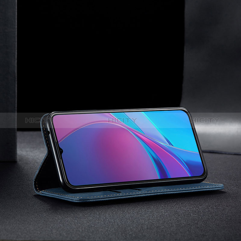 Handytasche Stand Schutzhülle Stoff B02S für Xiaomi Redmi 9AT