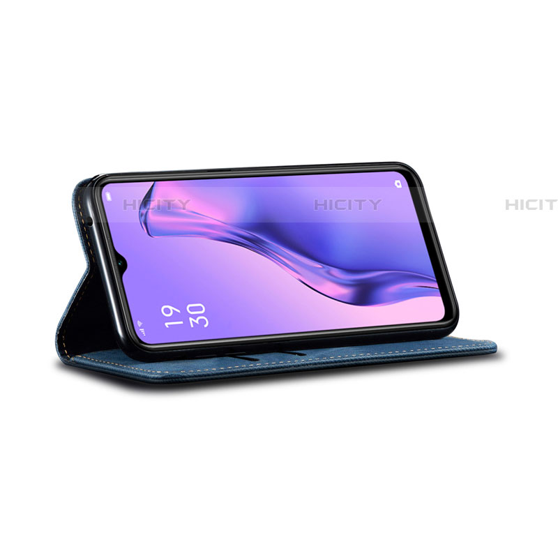 Handytasche Stand Schutzhülle Stoff für Oppo A91