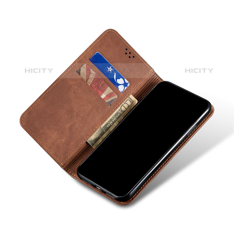 Handytasche Stand Schutzhülle Stoff für Oppo A94 4G