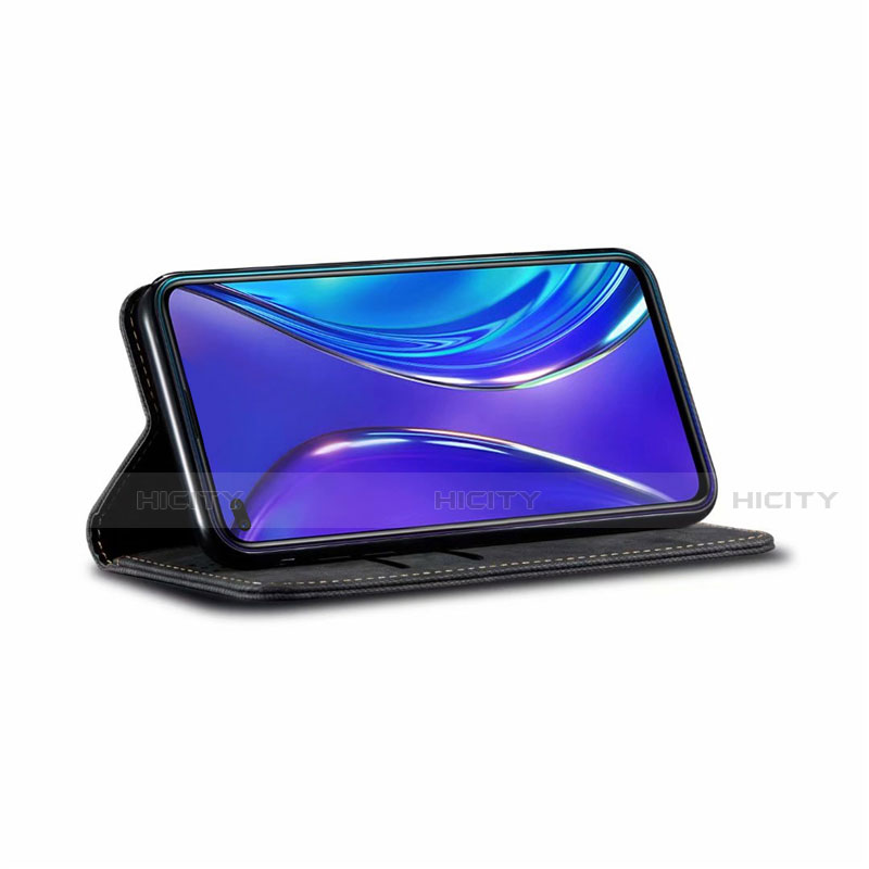 Handytasche Stand Schutzhülle Stoff für Realme 6 Pro