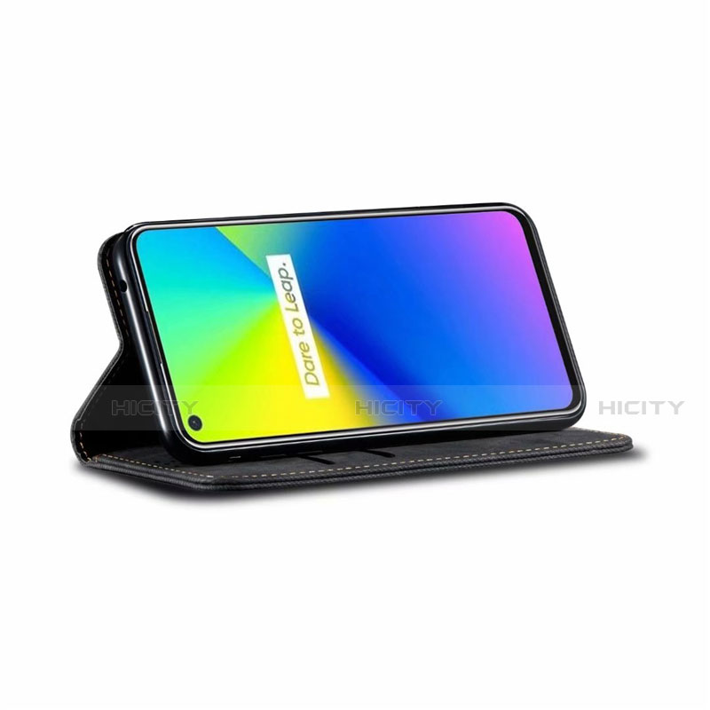 Handytasche Stand Schutzhülle Stoff für Realme 7i