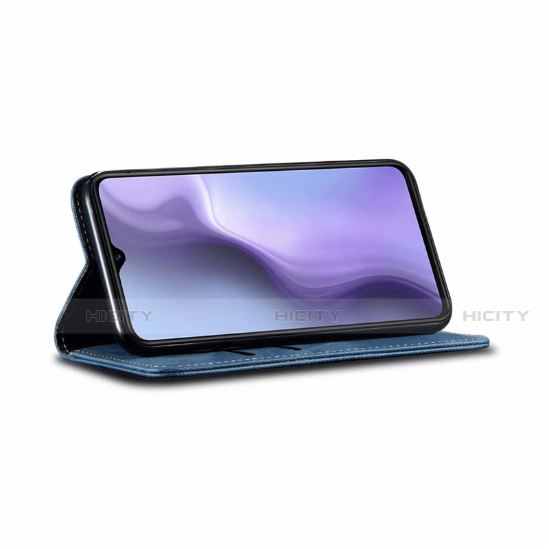 Handytasche Stand Schutzhülle Stoff für Realme Q