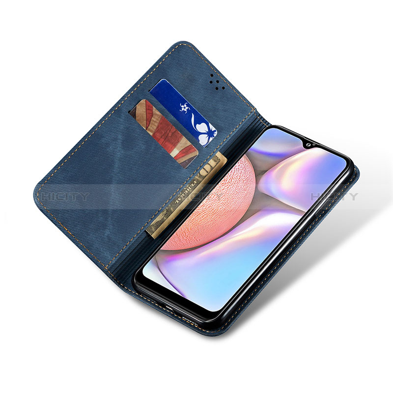 Handytasche Stand Schutzhülle Stoff für Samsung Galaxy A10s