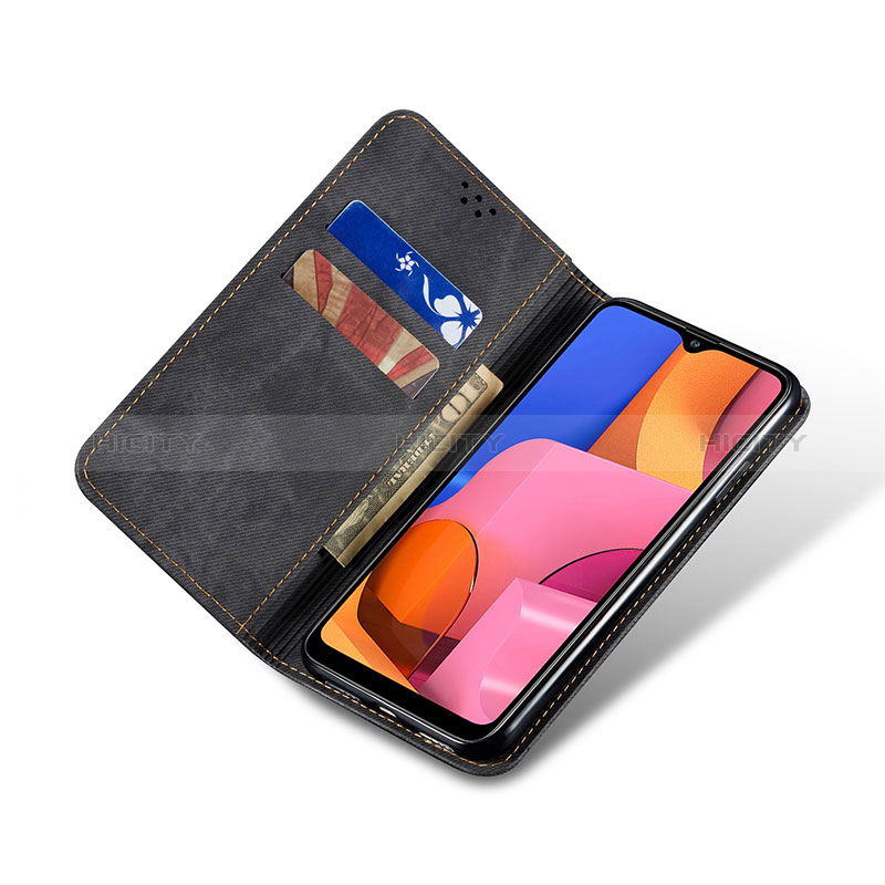 Handytasche Stand Schutzhülle Stoff für Samsung Galaxy A20s