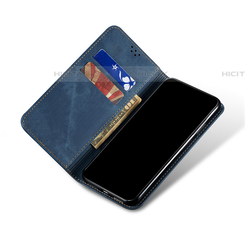 Handytasche Stand Schutzhülle Stoff für Samsung Galaxy A72 4G groß