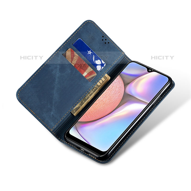 Handytasche Stand Schutzhülle Stoff für Samsung Galaxy M01s