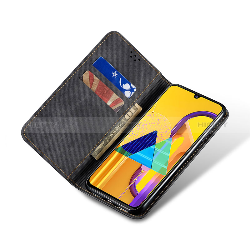 Handytasche Stand Schutzhülle Stoff für Samsung Galaxy M21