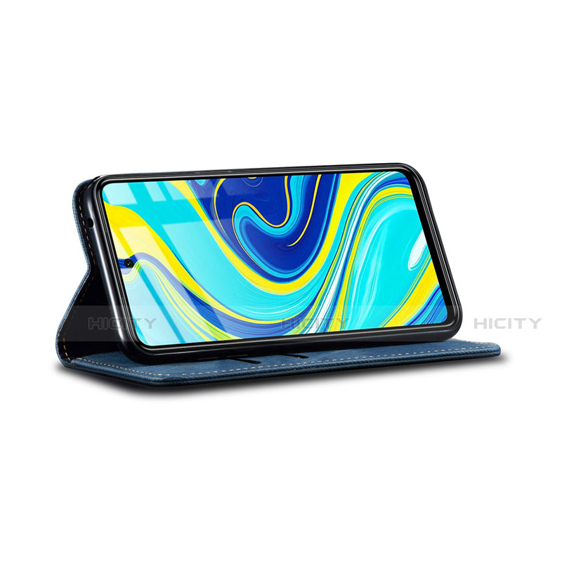 Handytasche Stand Schutzhülle Stoff für Xiaomi Poco M2 Pro