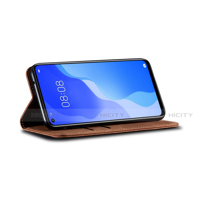 Handytasche Stand Schutzhülle Stoff H01 für Huawei Nova 7 SE 5G