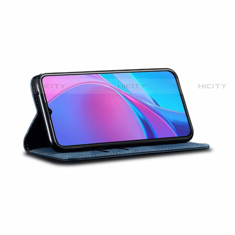 Handytasche Stand Schutzhülle Stoff H01 für Xiaomi Redmi 9A