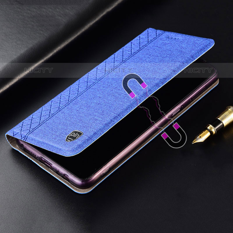 Handytasche Stand Schutzhülle Stoff H12P für Oppo Reno6 Pro 5G India