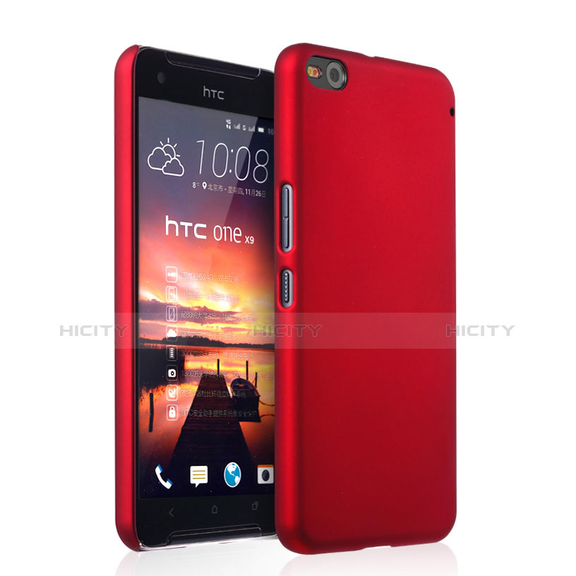 Hülle Kunststoff Schutzhülle Matt für HTC One X9 Rot