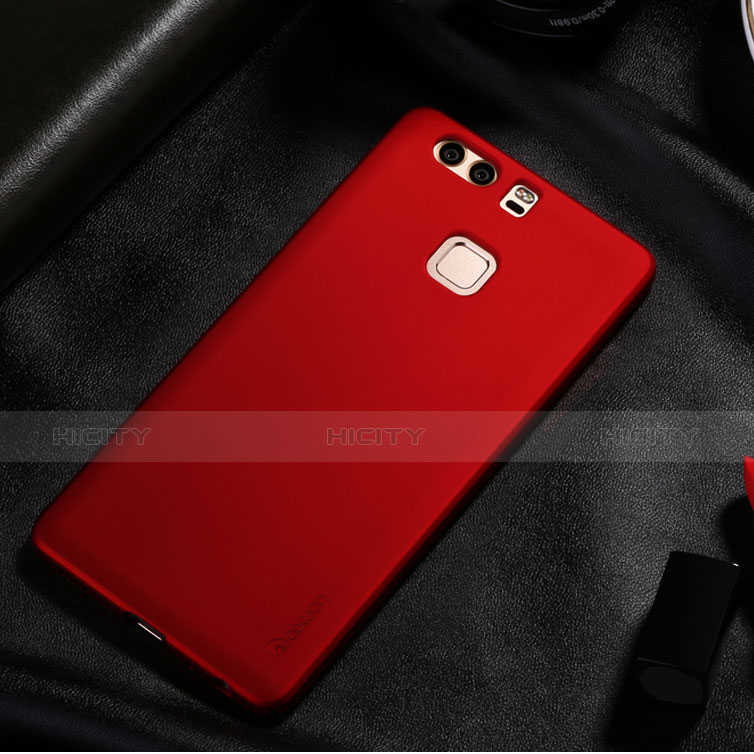 Hülle Kunststoff Schutzhülle Matt für Huawei P9 Rot