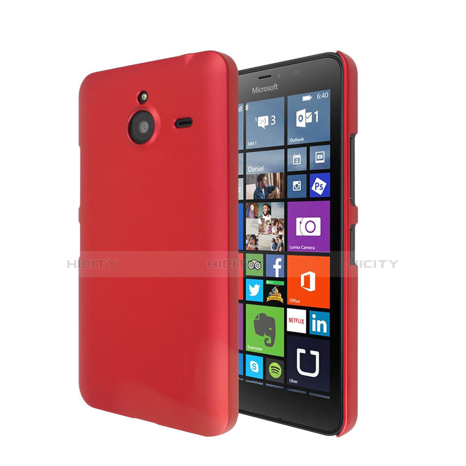 Hülle Kunststoff Schutzhülle Matt für Microsoft Lumia 640 XL Lte Rot