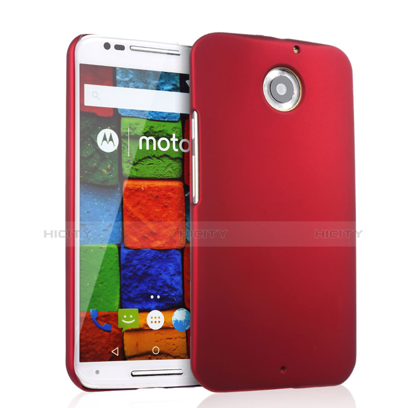 Hülle Kunststoff Schutzhülle Matt für Motorola Moto X (2nd Gen) Rot