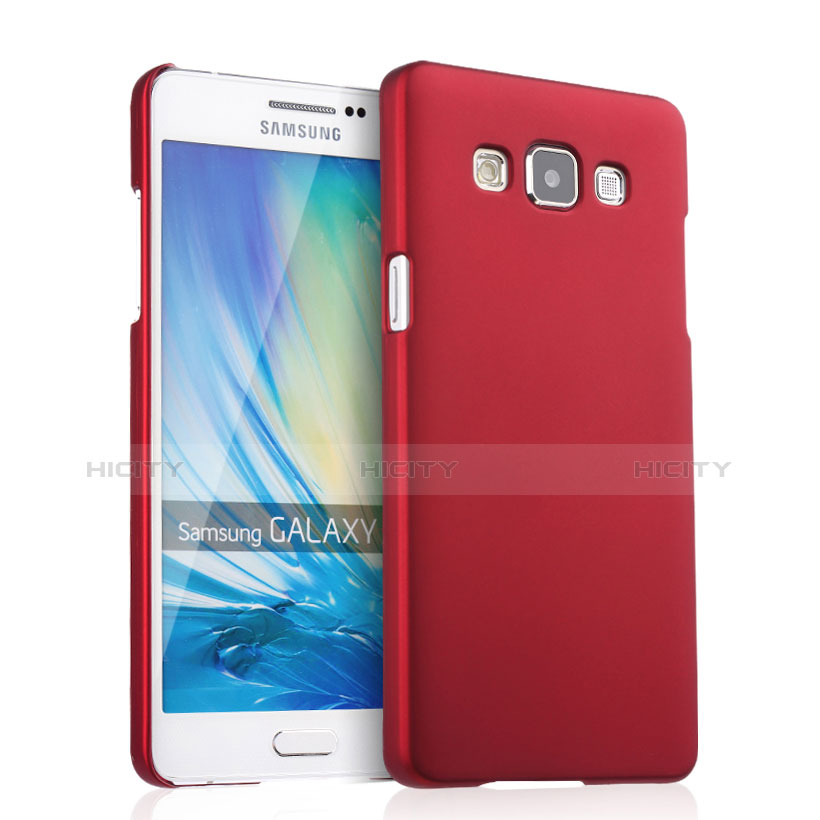 Hülle Kunststoff Schutzhülle Matt für Samsung Galaxy A5 SM-500F Rot Plus