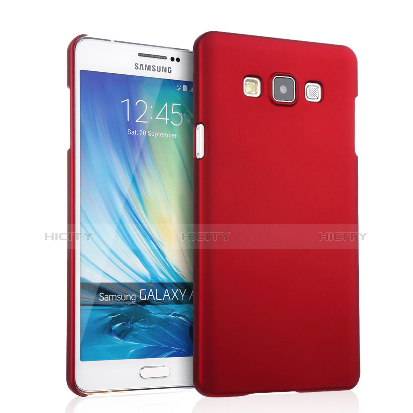 Hülle Kunststoff Schutzhülle Matt für Samsung Galaxy A7 Duos SM-A700F A700FD Rot