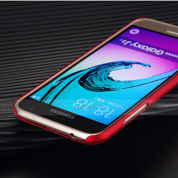 Hülle Kunststoff Schutzhülle Matt für Samsung Galaxy Amp Prime J320P J320M Rot groß