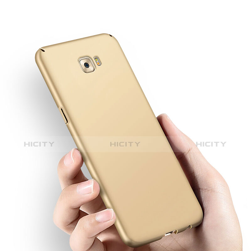 Hülle Kunststoff Schutzhülle Matt für Samsung Galaxy C9 Pro C9000 Gold