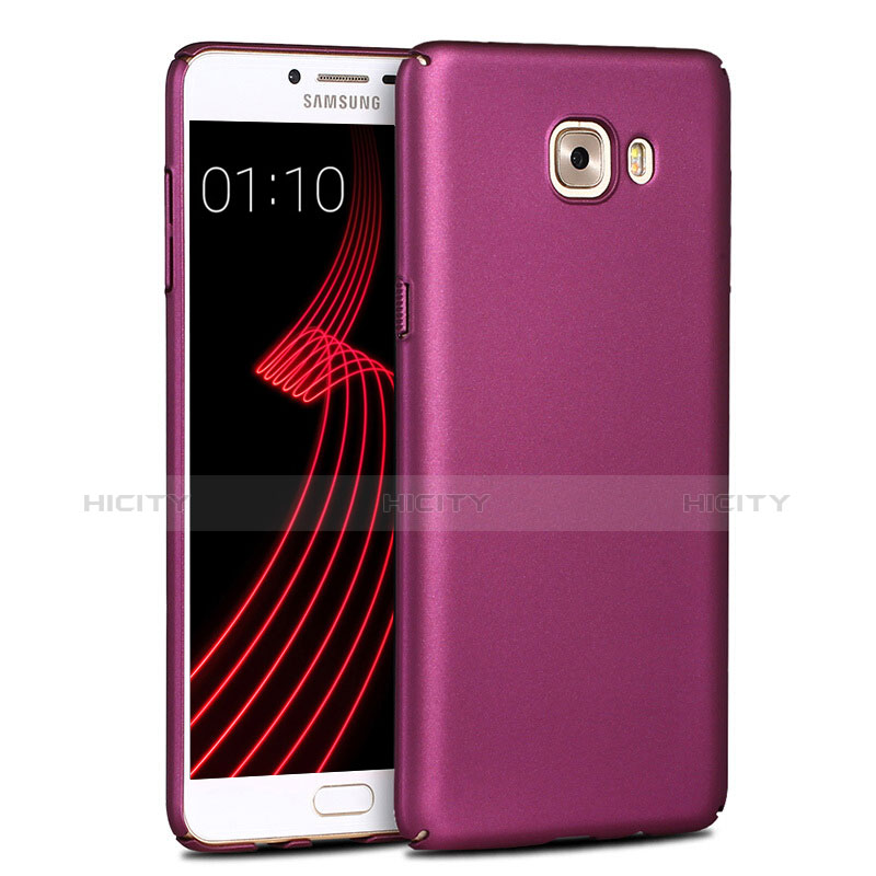 Hülle Kunststoff Schutzhülle Matt für Samsung Galaxy C9 Pro C9000 Violett