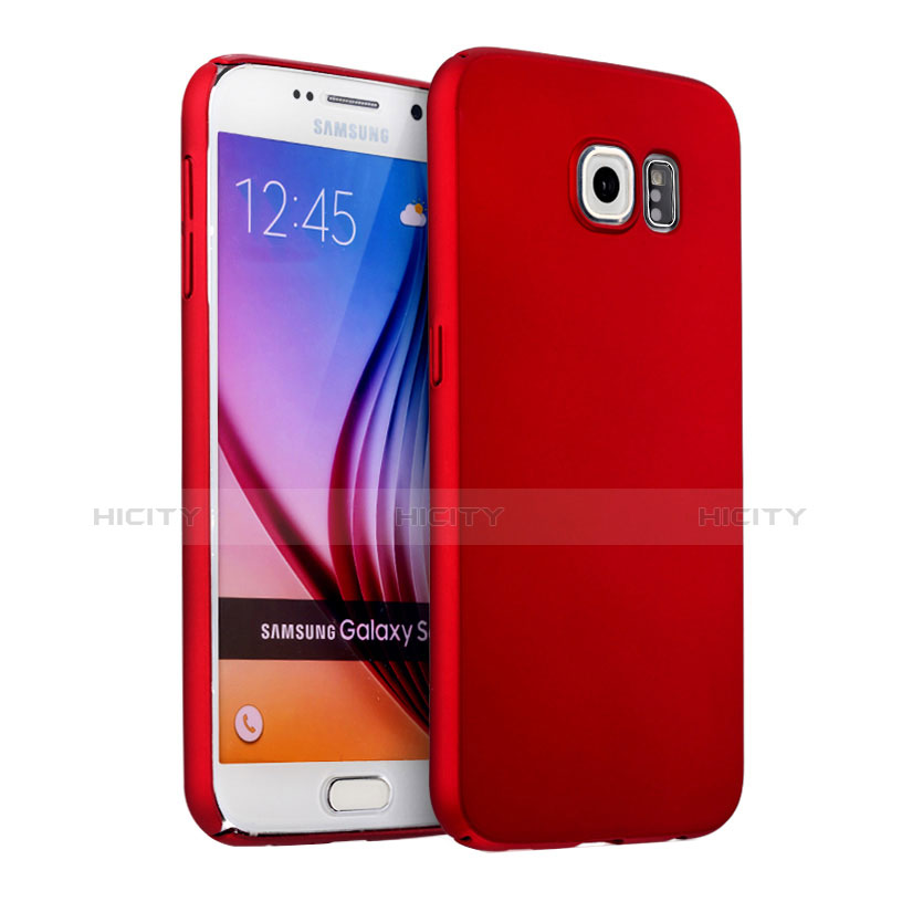 Hülle Kunststoff Schutzhülle Matt für Samsung Galaxy S6 Duos SM-G920F G9200 Rot