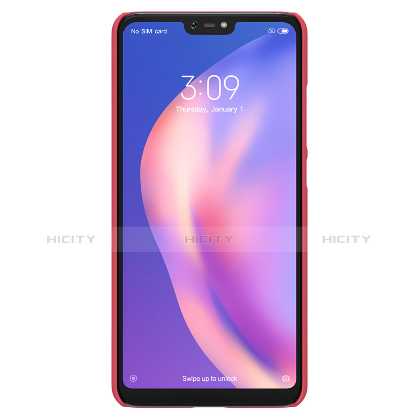 Hülle Kunststoff Schutzhülle Matt für Xiaomi Mi 8 Lite Rot