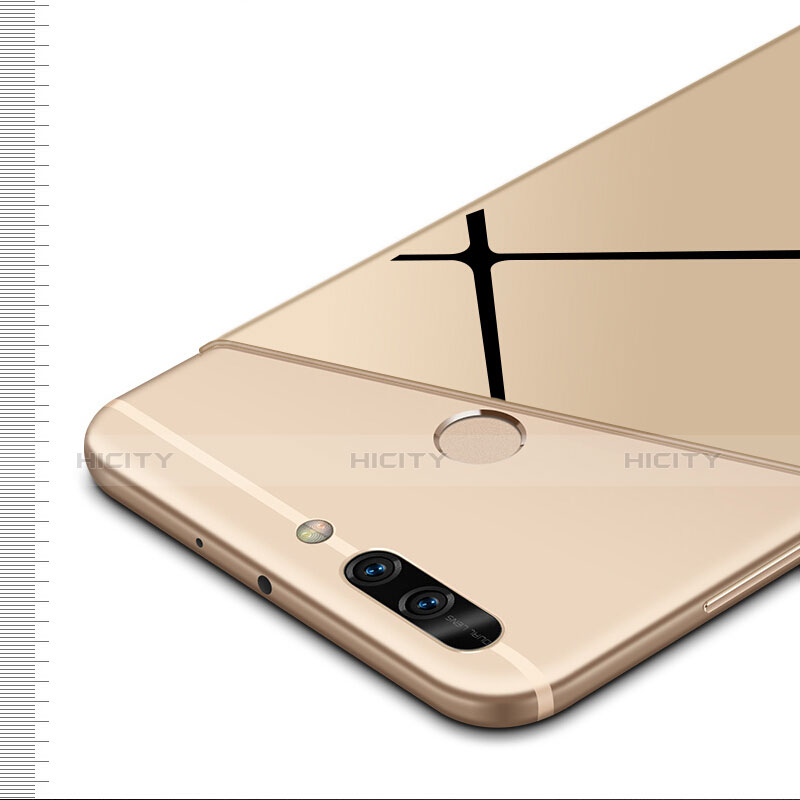 Hülle Kunststoff Schutzhülle Matt Line für Huawei Honor 8 Pro Gold