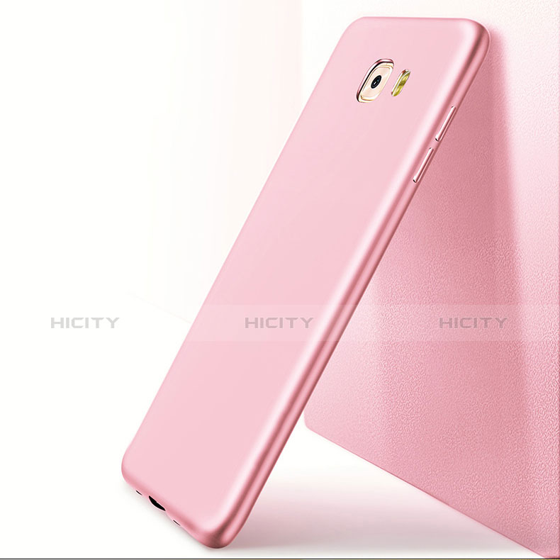 Hülle Kunststoff Schutzhülle Matt M01 für Samsung Galaxy C9 Pro C9000 Rosegold