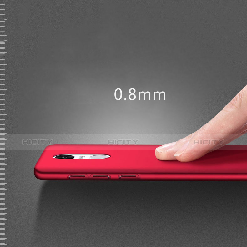 Hülle Kunststoff Schutzhülle Matt M01 für Xiaomi Redmi Note 3 Pro Rot