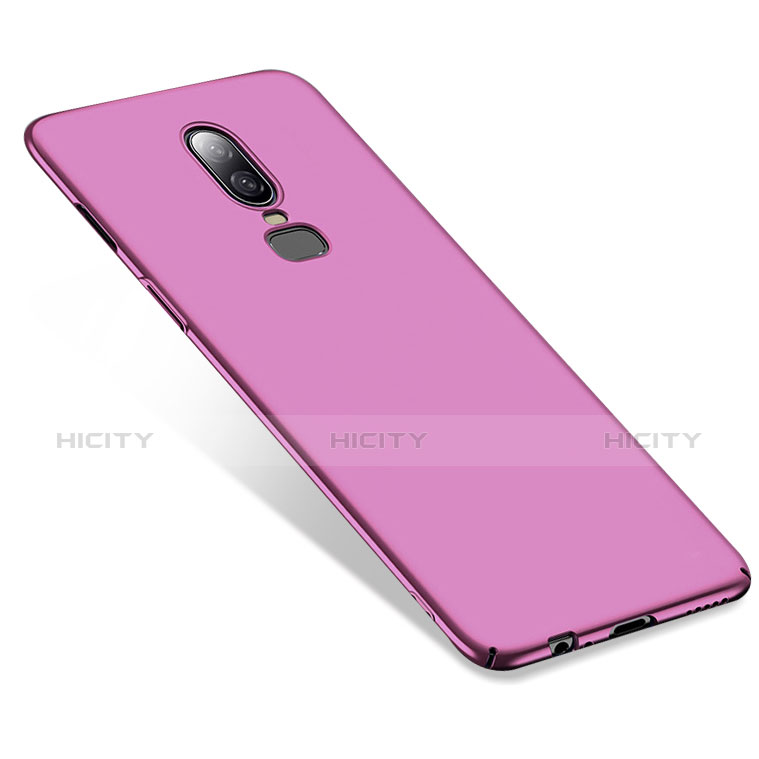 Hülle Kunststoff Schutzhülle Matt M02 für OnePlus 6 Violett groß