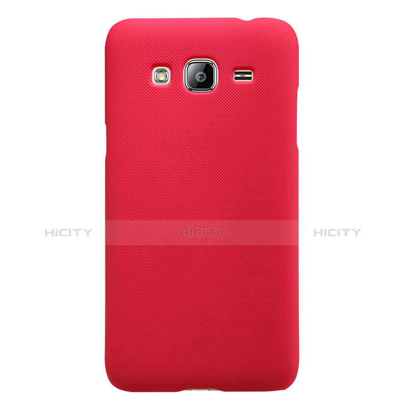 Hülle Kunststoff Schutzhülle Matt M02 für Samsung Galaxy Amp Prime J320P J320M Rot