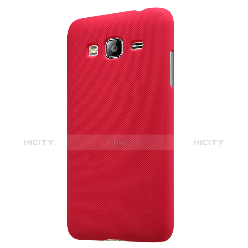 Hülle Kunststoff Schutzhülle Matt M02 für Samsung Galaxy Amp Prime J320P J320M Rot